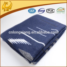 Hot Selling Woven Strip 100% Cashmere Throw Blanket